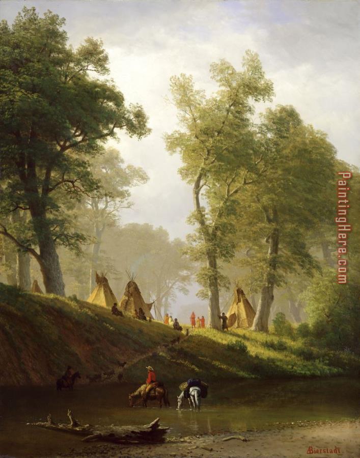 Albert Bierstadt The Wolf River - Kansas